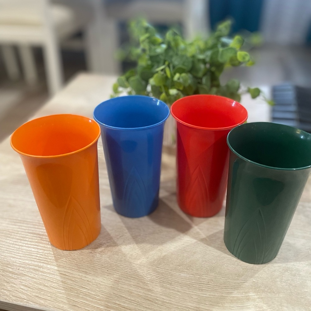 Eight Stanley Retro Plastic Tumblers